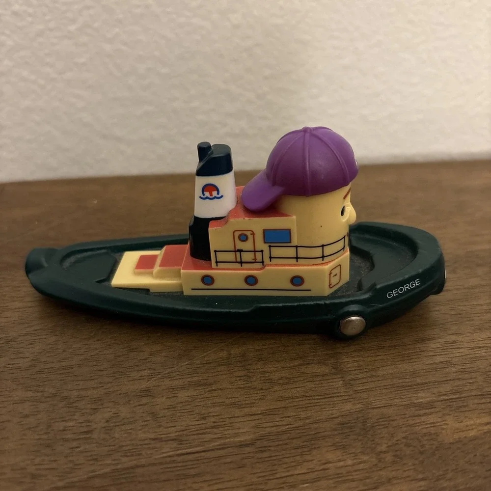 Theodore‎ Tugboat Brio Wooden Railway GEORGE Tugboat w/ Moving Eyes Magnets GUC